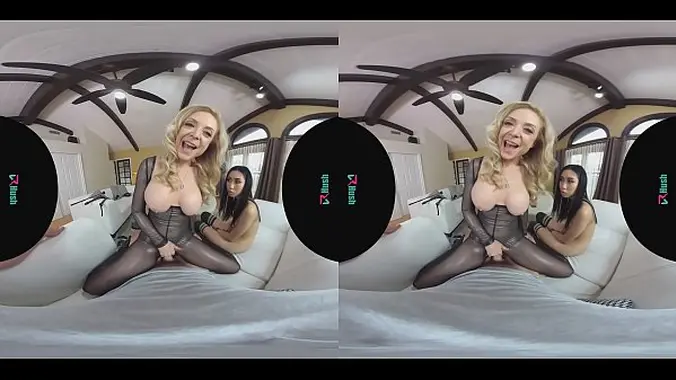 VRHUSH Naughty threesome with Nina Hartley and Eva Yi