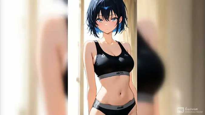 Dynamic big boobs AI animation