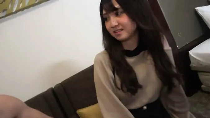 Cute Japanese Teen. Cute Face, Nice Body And Nice Cum In The Mouth