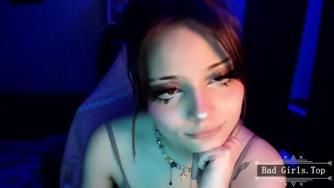 Skinny webcam teen with very pretty big tits