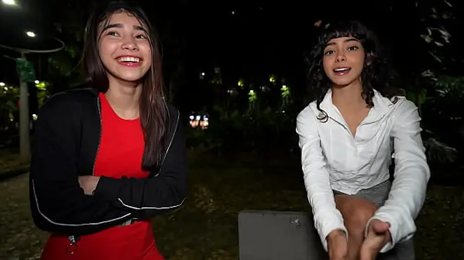 Public Pickup - We Met Her In A Park And Made Her Join A Threesome