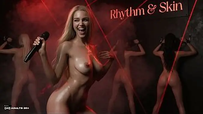 [AI-generated] - Music Video: Sex Rave (watch with sound) - Hot Strip Club Night with Busty Naked Dancers & DJ