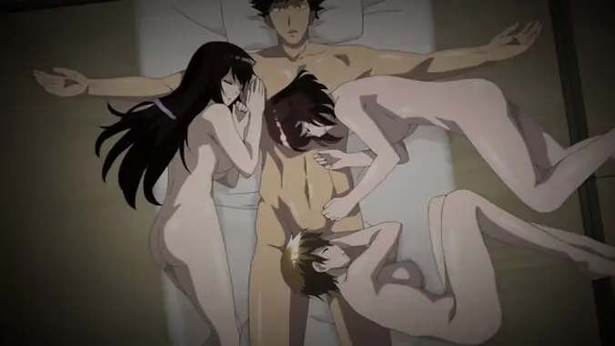 Hentai - First Time in the Women's Bath: Hairy Pussy Touch in the Public Steam Room