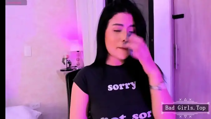 Big natural boobs slim petite asian babe solo on web