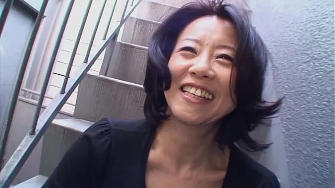 Asian brunette Junko Sakashita got so excited by a guy that she showed her boobs on the street
