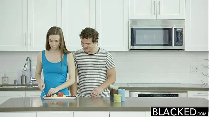 BLACKED Tali Dovas Boyfriend Lets her Try a Big Black Cock