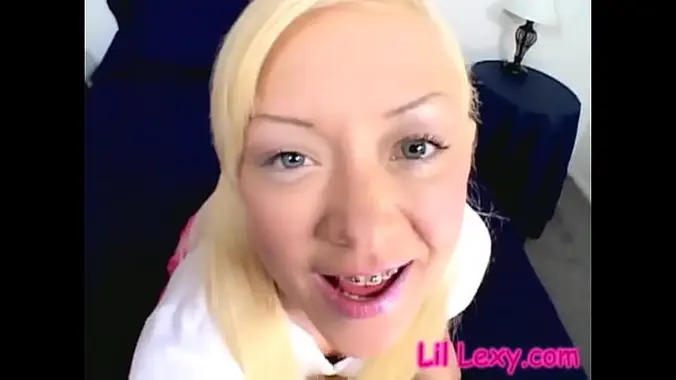 Pussy fucked Lil Lexy lays down