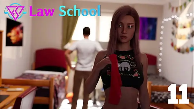 Law School #11 - Busty Red Head Roommate "Accidentally" Drops Her Lingerie So I Can See It