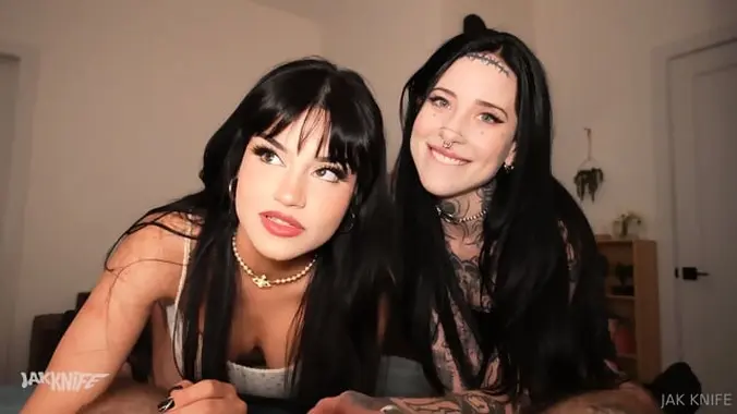 Goth Threesome Pov