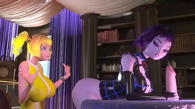 3DGSPOT - Crazy 3D Cartoon Threesome With Multiple Cocks And Two Busty Girls! UNCENSORED SEX!