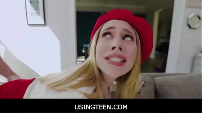 UsingTeen - Freeuse Tiny Blonde Teen Stepdaughter Anytime Sex For Stepdad With Big Tits French Teacher - Anya Olsen, Anissa Kate